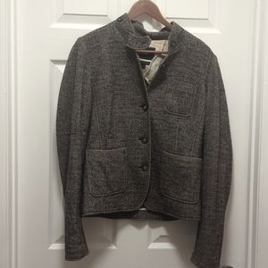 Banana Republic, 12, Black and off white Chevron pattern